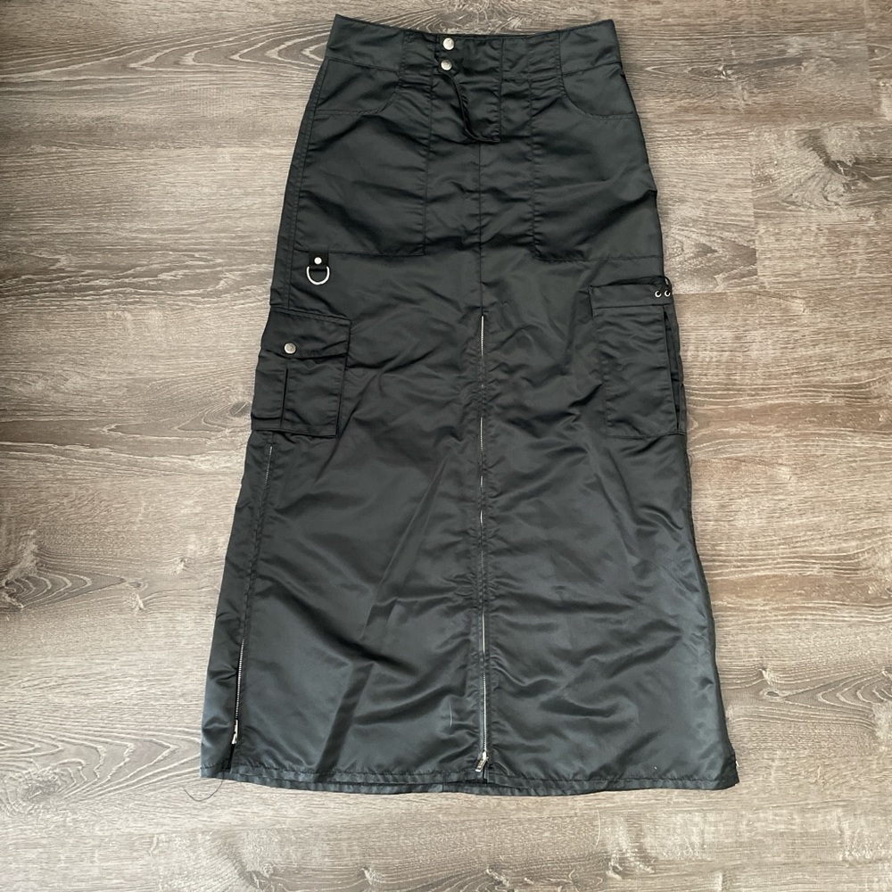 Black maxi skirt lip service